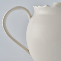 暮縞 フルールシリーズ ポット 白