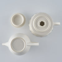 暮縞 フルールシリーズ コーヒードリッパー&サーバーA 白