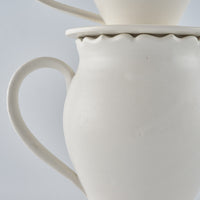 暮縞 フルールシリーズ コーヒードリッパー&サーバーA 白