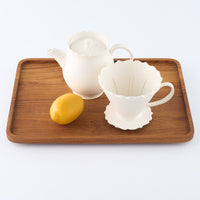 暮縞 フルールシリーズ コーヒードリッパー&サーバーB 白