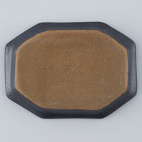 暮縞 ドットシリーズ 八角ドットリム長方形豆皿 黒