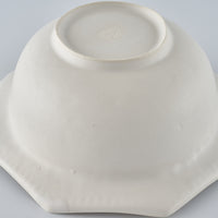 暮縞 ドットシリーズ 八角ドットリムボウル 白