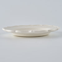 暮縞 ドットシリーズ フルールドット小皿 白