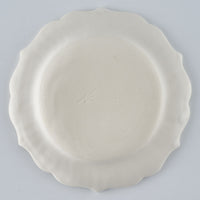 暮縞 ドットシリーズ フルールドット小皿 白