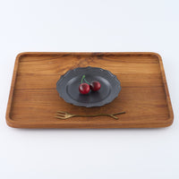 暮縞 ドットシリーズ フルールドット小皿 黒