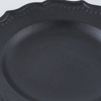 暮縞 ドットシリーズ フルールドット小皿 黒