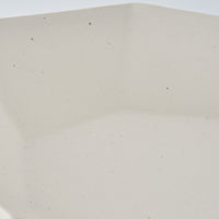 暮縞 八角シリーズ 八角スパイラルオーバル皿 白