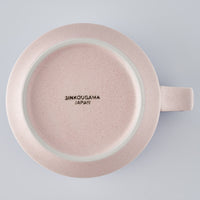 美濃焼 伸光窯 パステルジュレ スープカップ パープル×ピンク