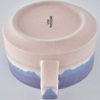 美濃焼 伸光窯 パステルジュレ スープカップ パープル×ピンク