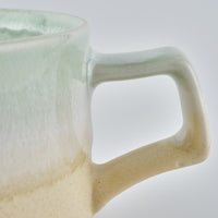 美濃焼 伸光窯 パステルジュレ スープカップ グリーン×クリーム