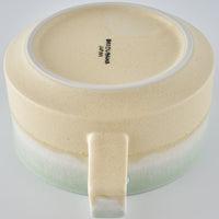 美濃焼 伸光窯 パステルジュレ スープカップ グリーン×クリーム