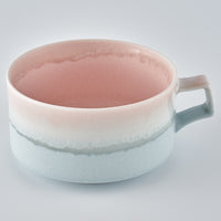 美濃焼 伸光窯 パステルジュレ スープカップ ピンク×ブルー