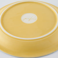 作家 中川夕花里 リム皿(M)/黄色