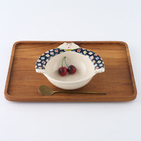 作家 島田文 クマボウル 花柄 A