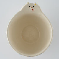 作家 島田文 チェックマどんぶり ピンク×青