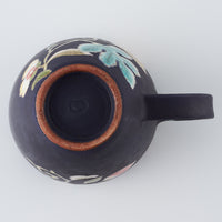 うつつ窯 作家 稲積佳谷 夢窓華 マグカップ 濃紺 うつつ窯 作家 稲積佳谷 陶磁器作家もの