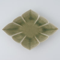 作家 宮田竜司 灰釉 菱形皿(中)