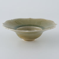 作家 宮田竜司 灰釉 稜花リム鉢 作家 宮田竜司 陶磁器作家もの
