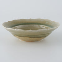 作家 宮田竜司 灰釉 稜花リム皿