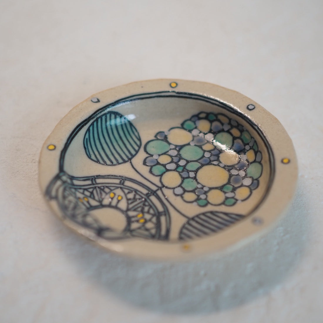 作家 加藤喜道 小皿 8.5 A