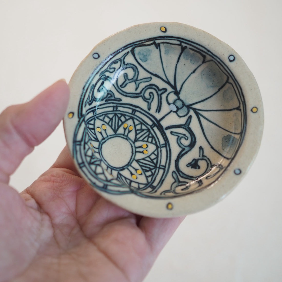 作家 加藤喜道 小皿 8.5 B