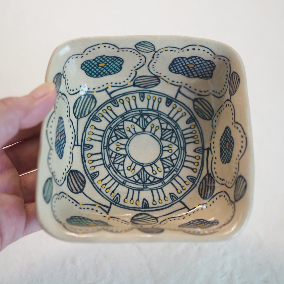 作家 加藤喜道 ▢小鉢 11.5×11.5 J