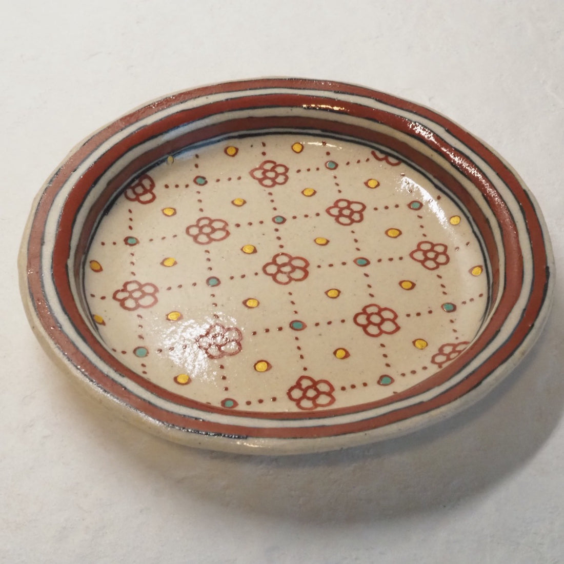 作家 加藤喜道 小皿 11.5 F