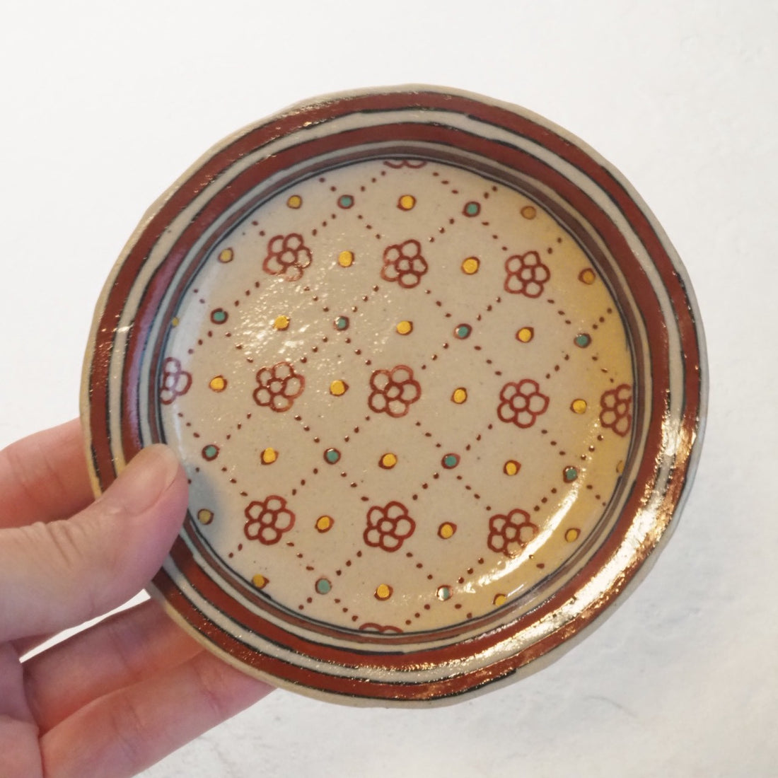 作家 加藤喜道 小皿 11.5 F