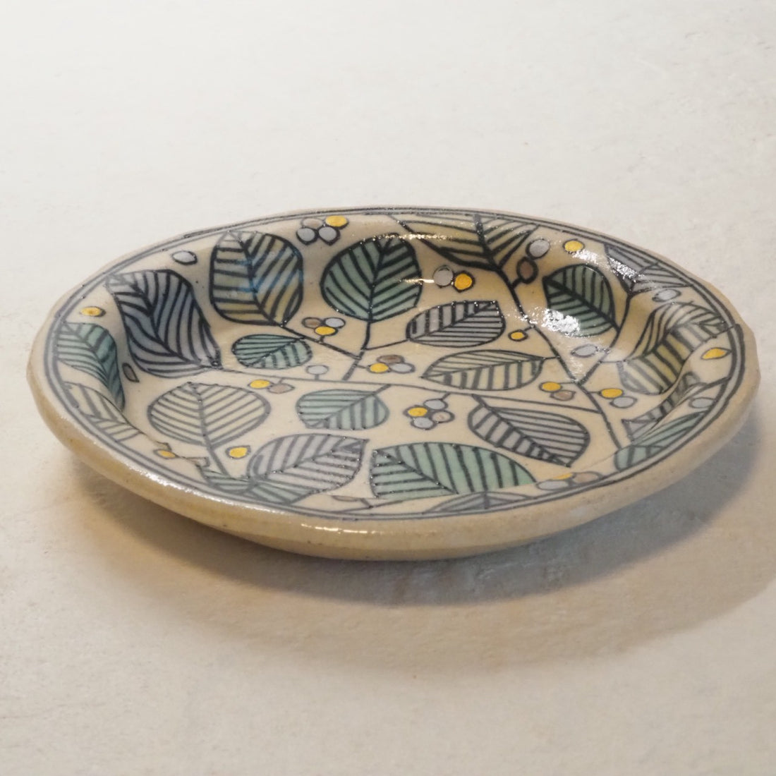 作家 加藤喜道 小皿 11.5 H