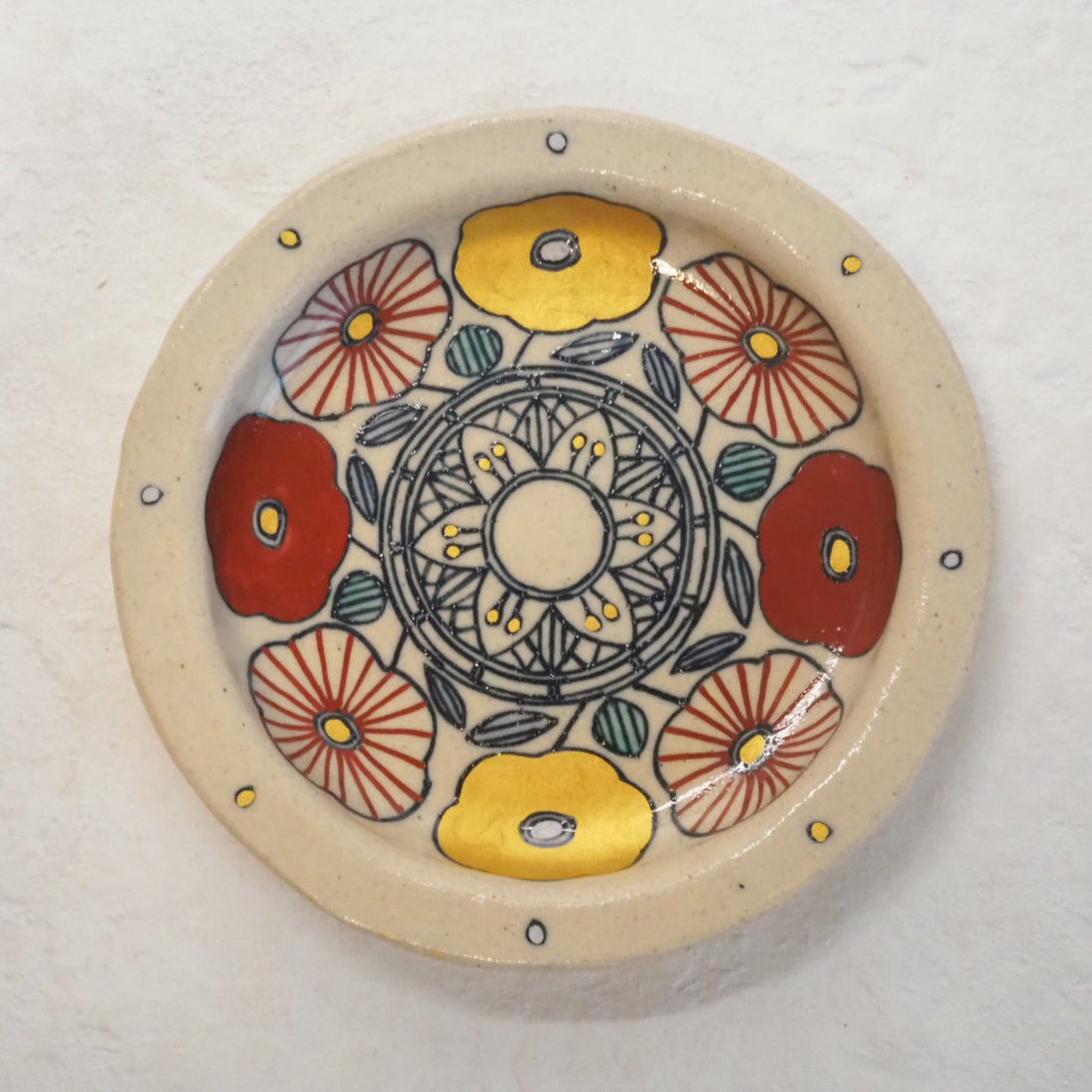 作家 加藤喜道 小皿 11.5 I