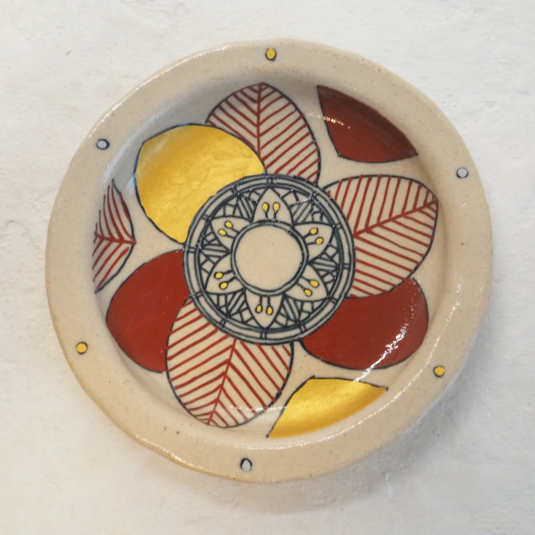 作家 加藤喜道 小皿 11.5 J