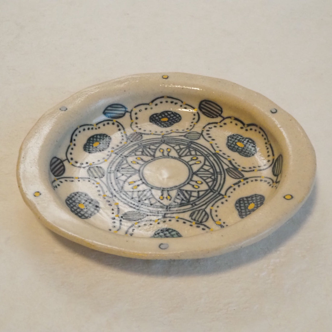 作家 加藤喜道 小皿 11.5 L