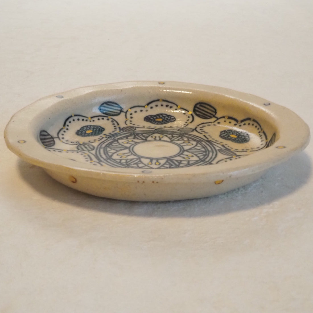 作家 加藤喜道 小皿 11.5 L