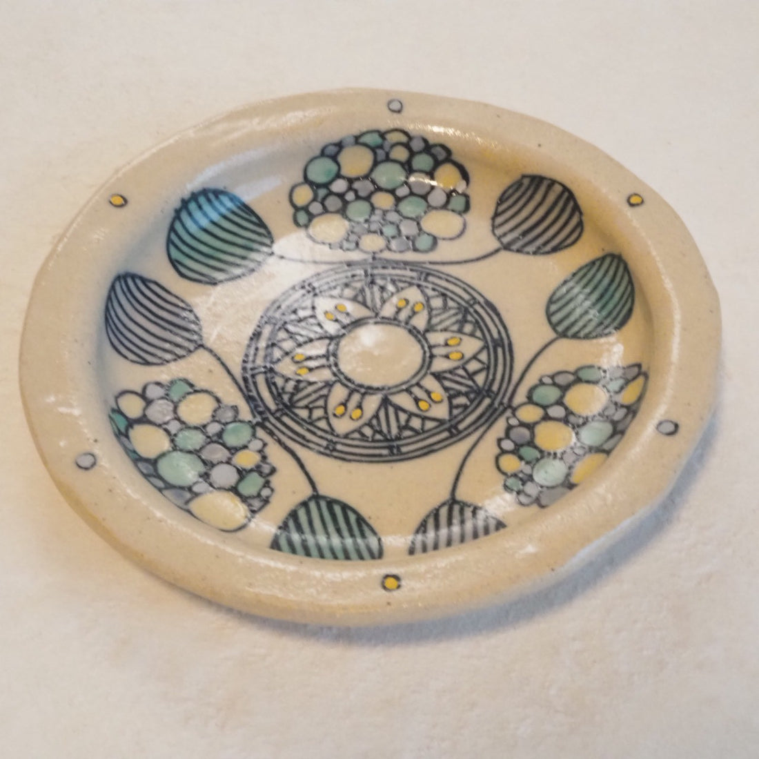 作家 加藤喜道 小皿 11.5 M