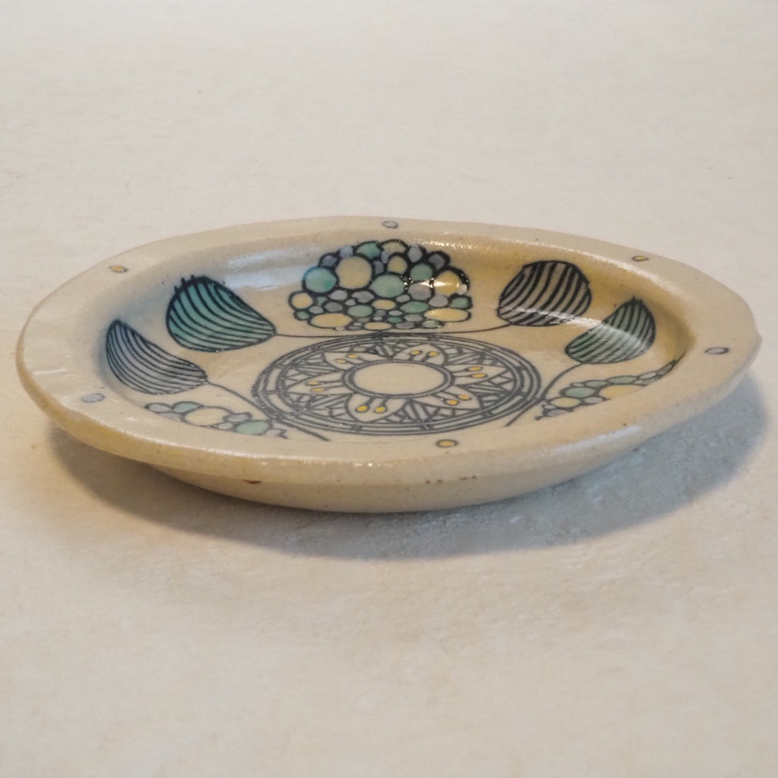 作家 加藤喜道 小皿 11.5 M