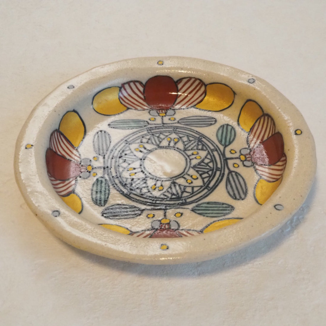 作家 加藤喜道 小皿 11.5 N