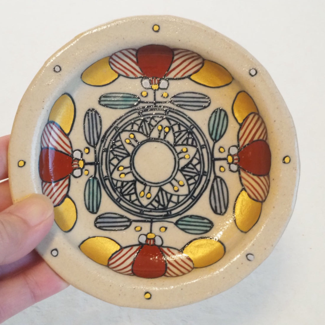 作家 加藤喜道 小皿 11.5 N