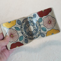 作家 加藤喜道 二彩皿 小 A