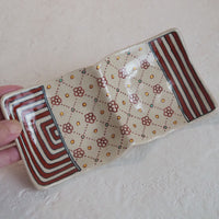 作家 加藤喜道 二彩皿 小 C