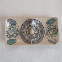 作家 加藤喜道 二彩皿 大 F