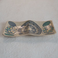 作家 加藤喜道 二彩皿 大 F