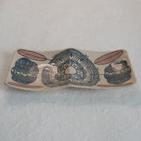 作家 加藤喜道 二彩皿 大 J