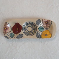 作家 加藤喜道 三彩皿 小 A