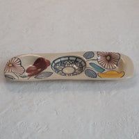 作家 加藤喜道 三彩皿 小 A