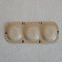 作家 加藤喜道 三彩皿 小 B