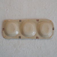 作家 加藤喜道 三彩皿 小 E