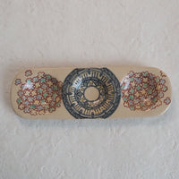 作家 加藤喜道 三彩皿 大 F