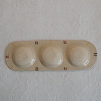 作家 加藤喜道 三彩皿 大 F