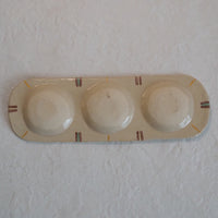 作家 加藤喜道 三彩皿 大 H