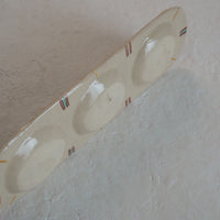 作家 加藤喜道 三彩皿 大 H